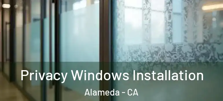  Privacy Windows Installation Alameda - CA